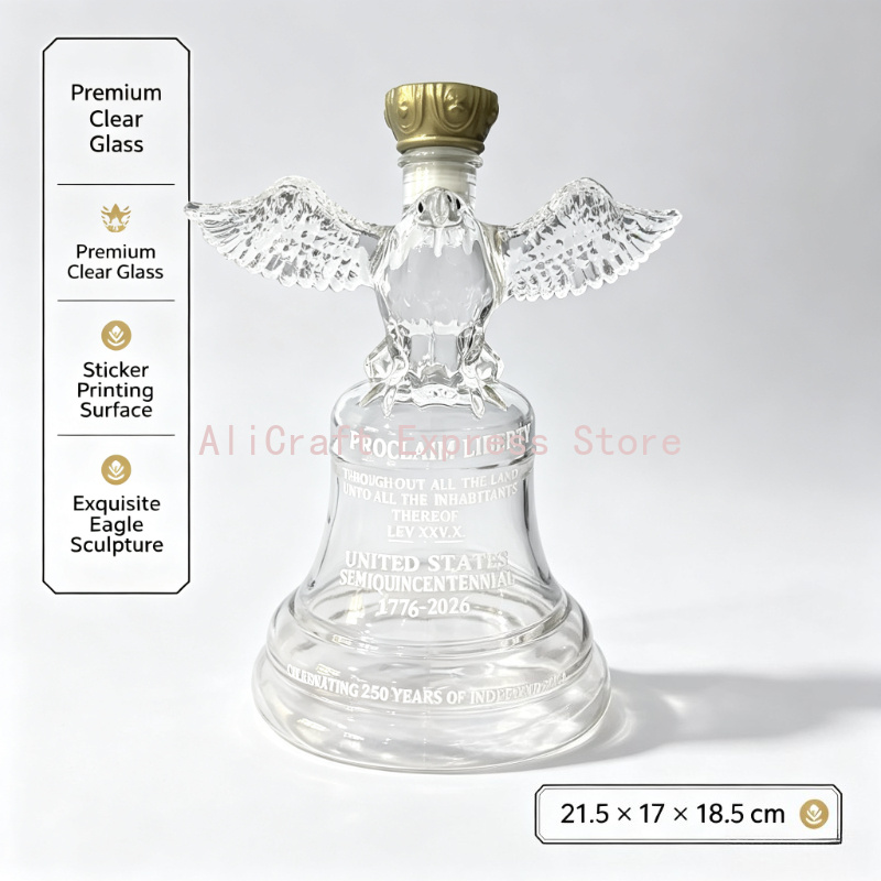 250th Independence Eagle Bell  - Vintage Collectible Liquor Bottles ulasan dan harga