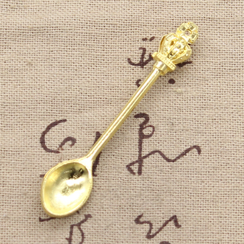 8pcs Charms Kitchen Spoon Crow - Vintage Collectible Spoons ulasan dan harga