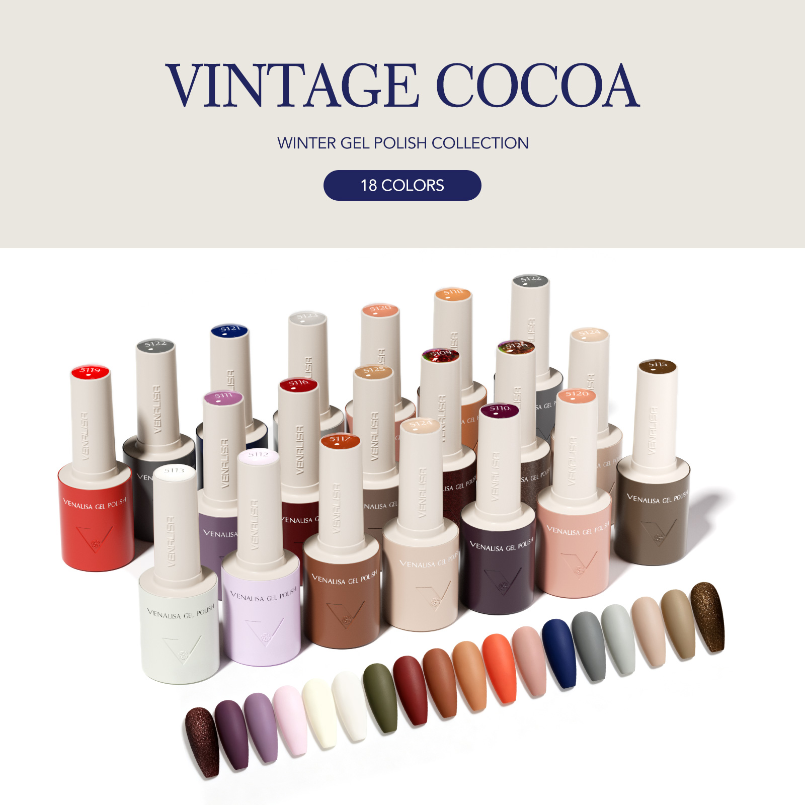 VENALISA V7 Gel Nail Polish 18 - Vintage Collectible Bottles ulasan dan harga