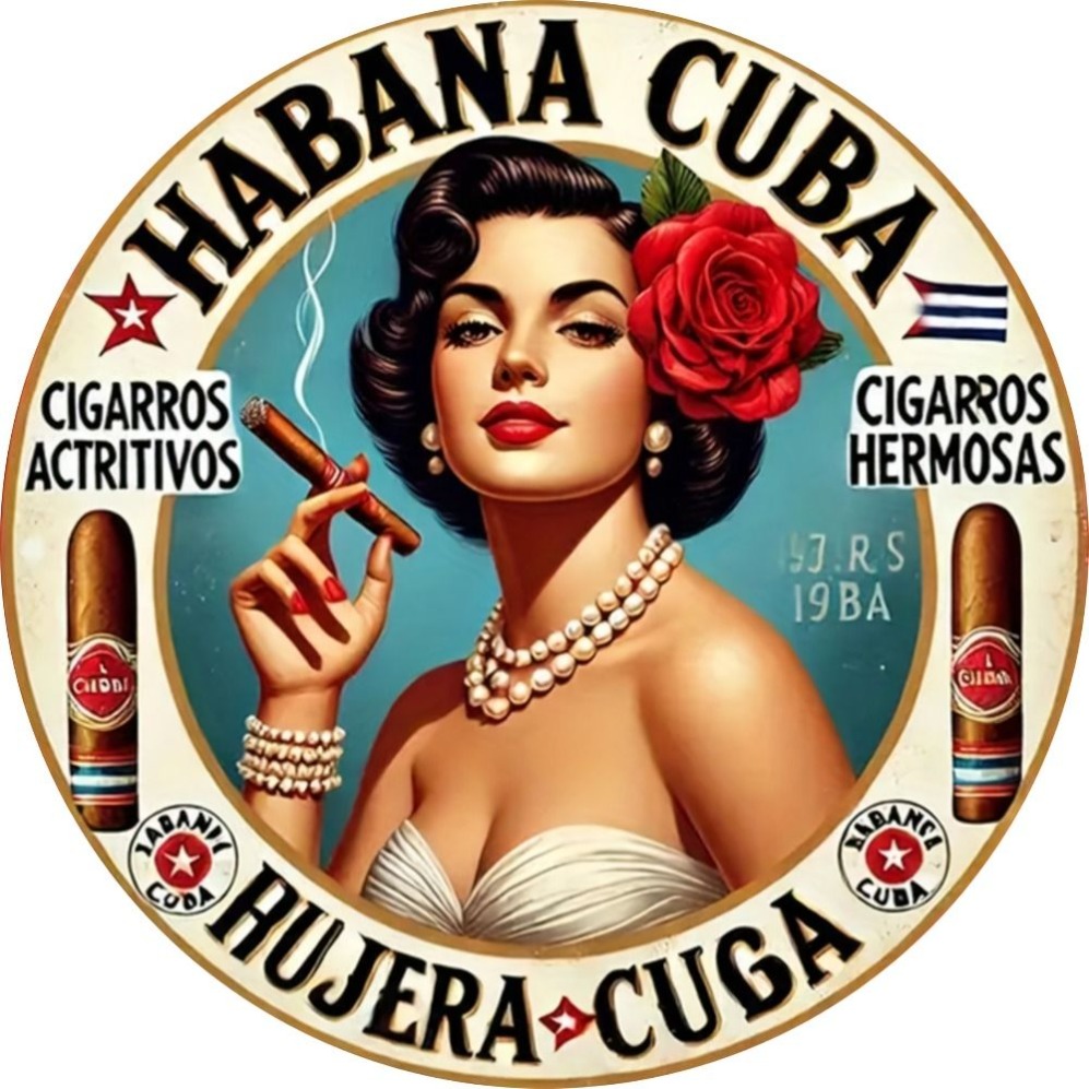Vintage Havana Style Cigar Gir - Vintage Collectible Plates ulasan dan harga