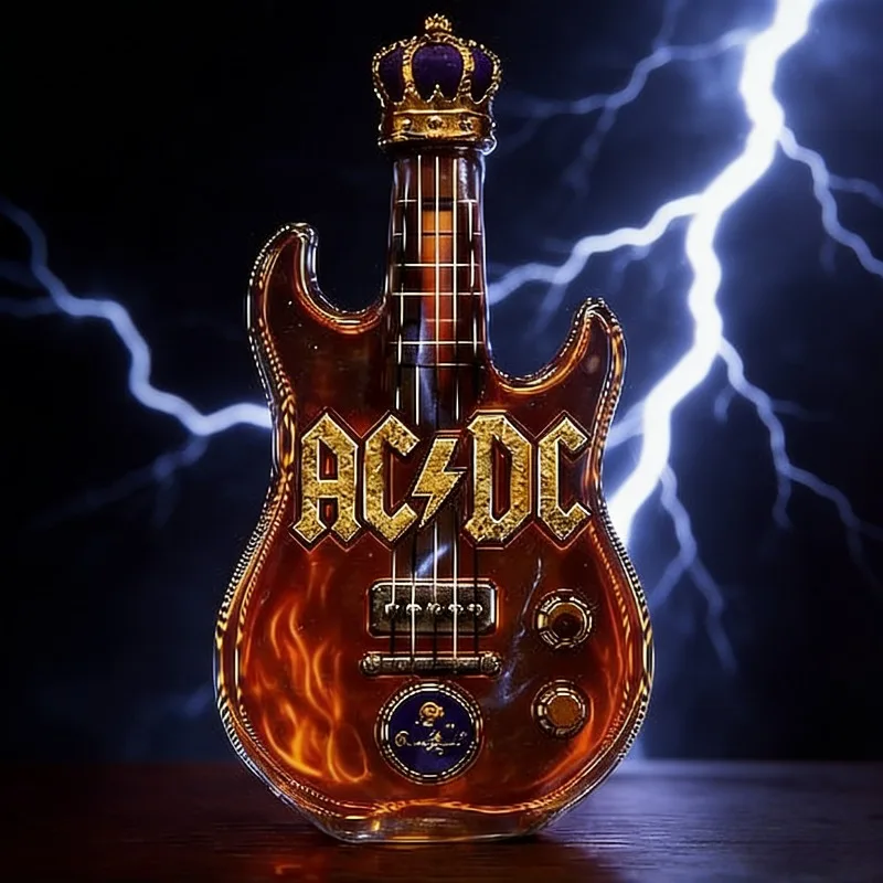 Retro Electric Guitar Shaped W - Vintage Collectible Liquor Bottles ulasan dan harga