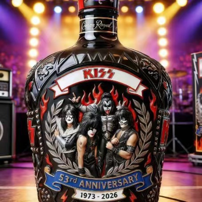 Collectible KISS Band Style Wh - Vintage Collectible Liquor Bottles ulasan dan harga
