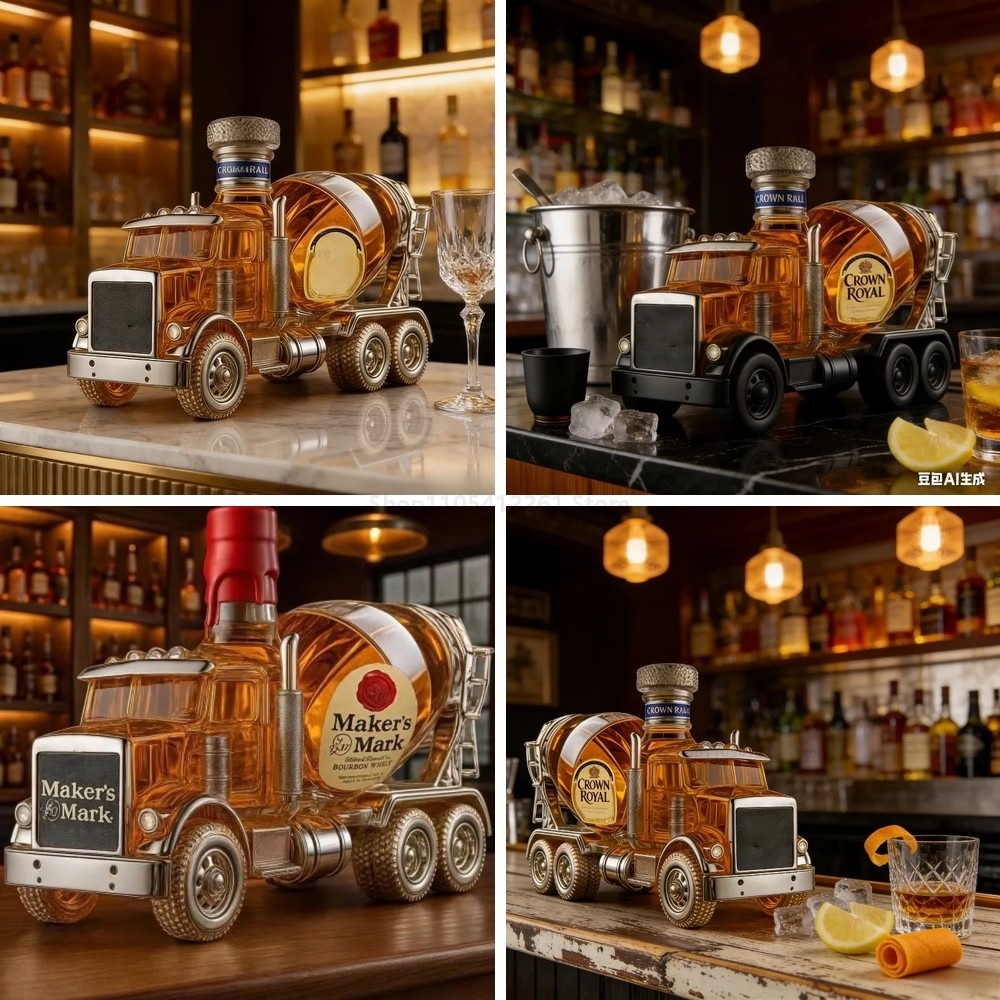 Vintage Truck Glass Whiskey De - Vintage Collectible Liquor Bottles ulasan dan harga